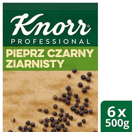 Pieprz czarny ziarnisty z Wietnamu Knorr Professional 0,5 kg - 
