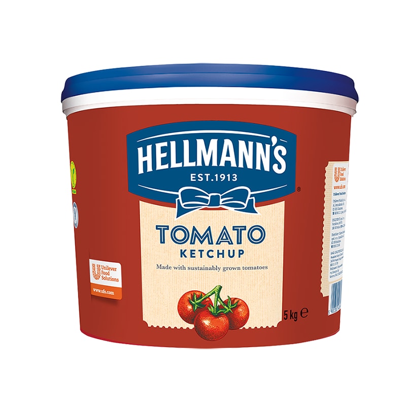 Hellmann's Ketchup 5 kg - Ketchup Hellmann's jest produkowany z najwyższej jakości pomidorów.