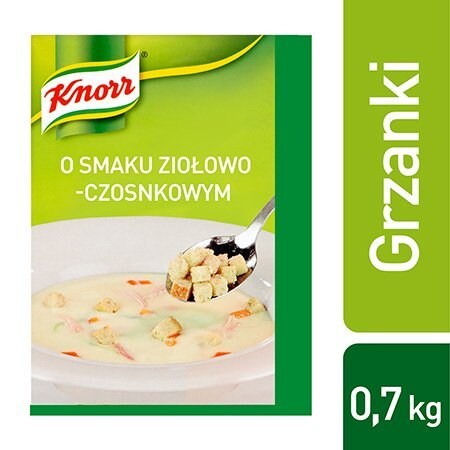 Grzanki o smaku ziołowo-czosnkowym Knorr 0,7 kg - 