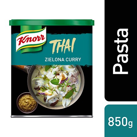 Knorr Zielona pasta curry 0,85 kg - Poznaj receptury, porrady i produkty do dań orientalnych. Wejdź na Przepisy, porady i filmy na ufs.com/kuchnieswiata