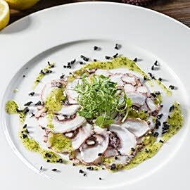 Carpaccio z ośmiornicy Carpaccio z ośmiornicy