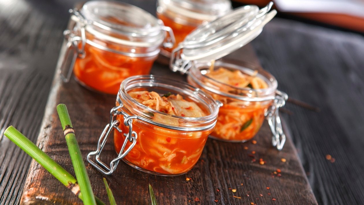 Sałatka ze sfermentowanego kimchi – - Przepis