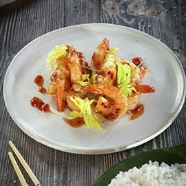 Smażone krewetki Sambal Manis Smażone krewetki Sambal Manis