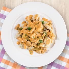 Strogonow z kurczaka z kluskami Strogonow z kurczaka z kluskami