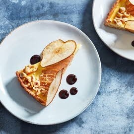 Gruszka crostata z serem ricotta na ryżowym spodzie Gruszka crostata z serem ricotta na ryżowym spodzie