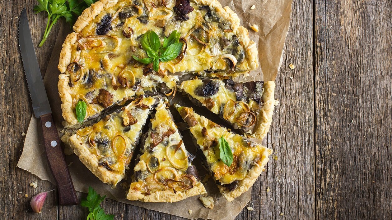 Quiche z leśnymi grzybami – - Przepis