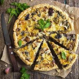 Quiche z leśnymi grzybami Quiche z leśnymi grzybami