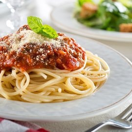 Spaghetti bolognese Spaghetti bolognese