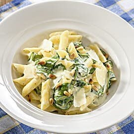 Penne ze szpinakiem i ricottą Penne ze szpinakiem i ricottą