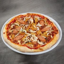Pizza Rzeźnicka wegańska Pizza Rzeźnicka wegańska