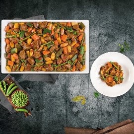 Jagnięcina w sosie własym z warzywami Jagnięcina w sosie własym z warzywami