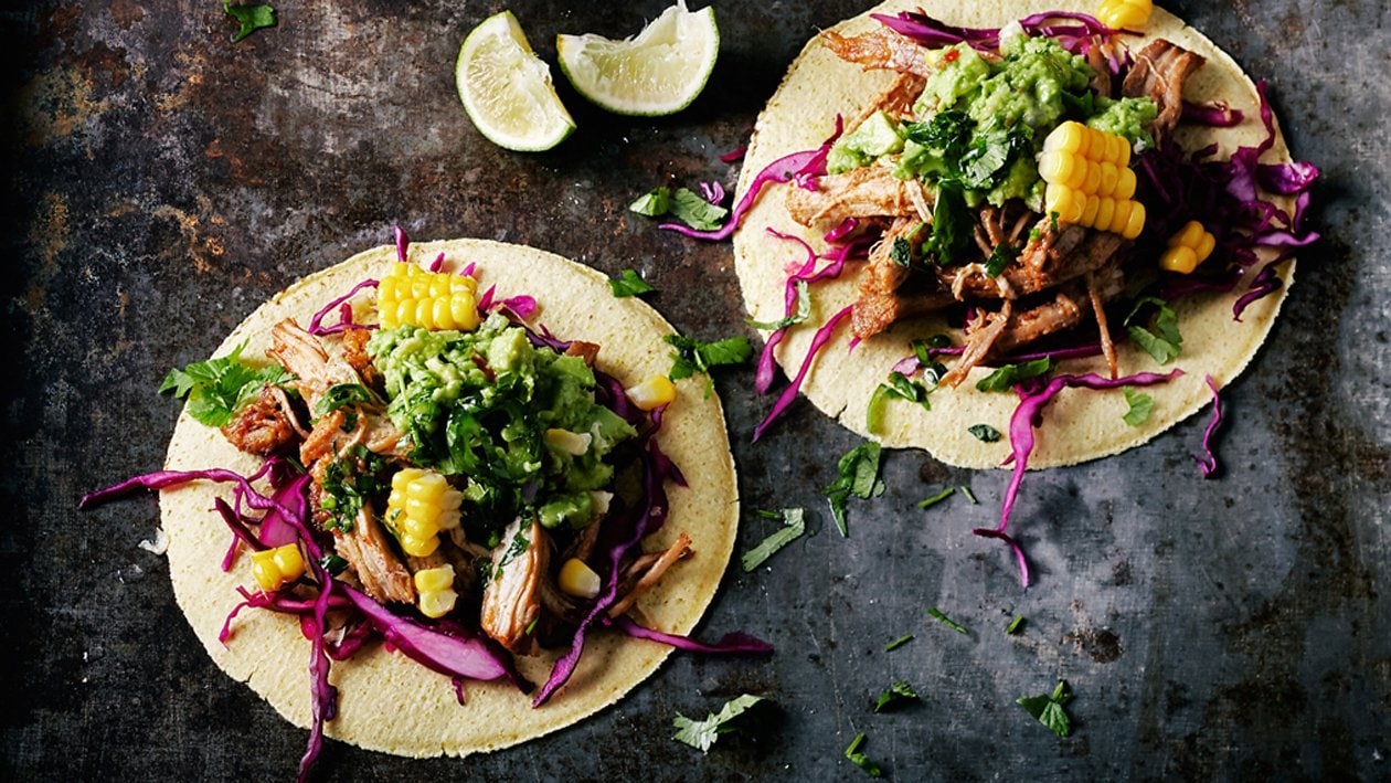 Tacos z szarpaną wieprzowiną i grillowanym ananasem – - Przepis