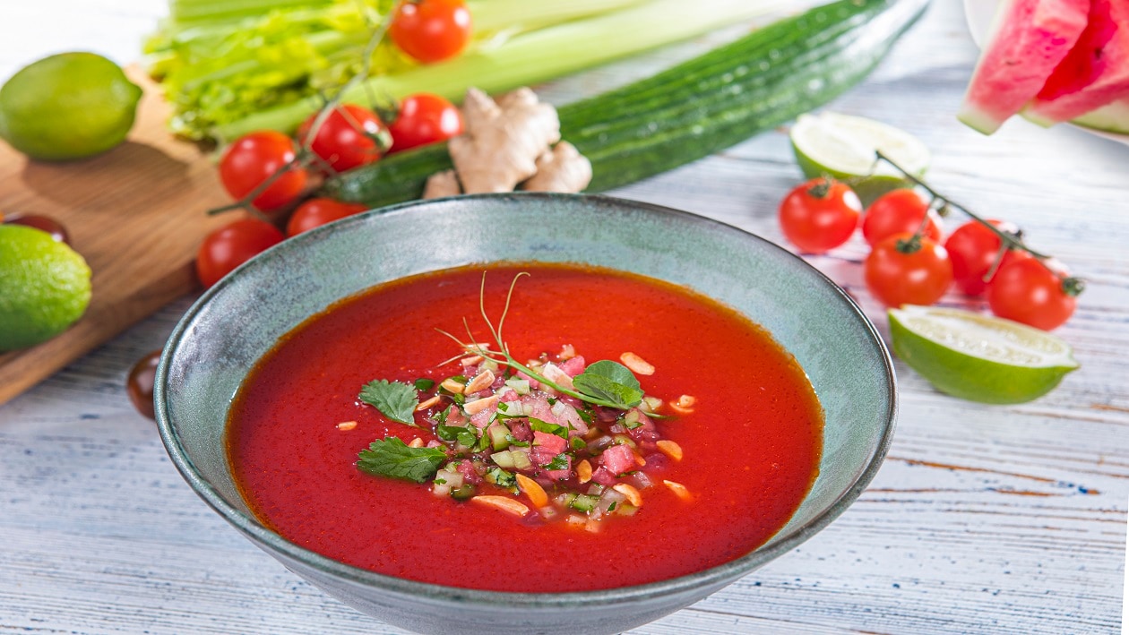 Gazpacho pomidorowo – arbuzowe – - Przepis