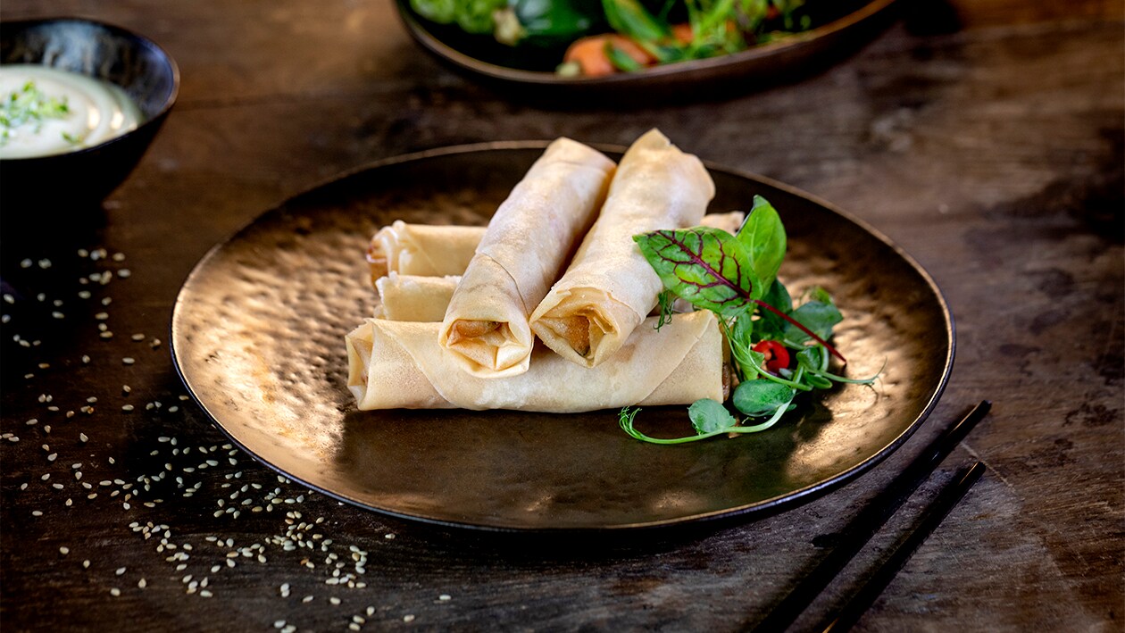 Spring rolls z sosem majonezowym wegańskim – - Przepis Spring rolls z sosem majonezowym wegańskim – - Przepis