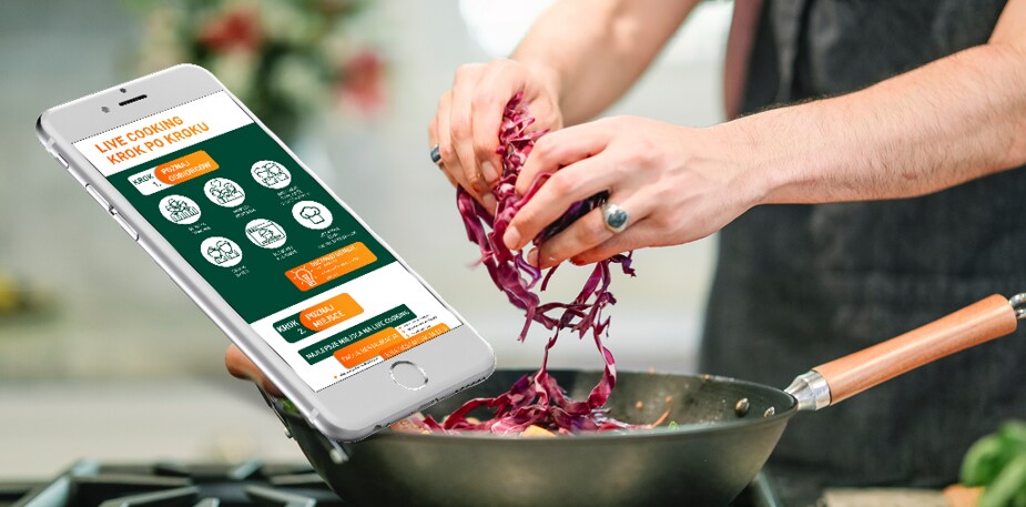 Live cooking krok po kroku. Pobierz infografikę!